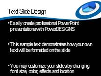 Pie And Ring Widescreen PowerPoint Template text slide design